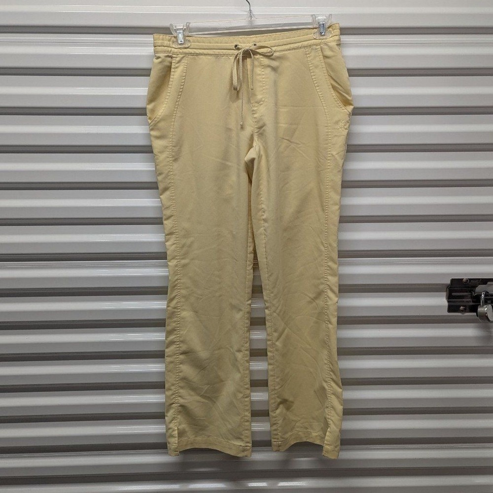 Boho Coastal Pale Yellow Healing Hands Purple Label Drawstring Pants Small